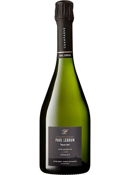 Вино игристое экстра брют белое "Шампань Поль Лёбран. Жюль. Блан де Блан" AOC 2012, 0,75л