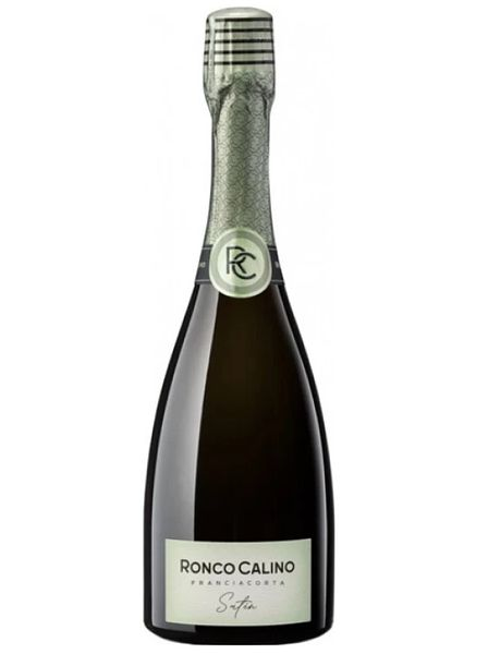 Вино игристое экстра брют белое "Ронко Калино. Сатен. Франчакорта Брют" DOCG 0,75л