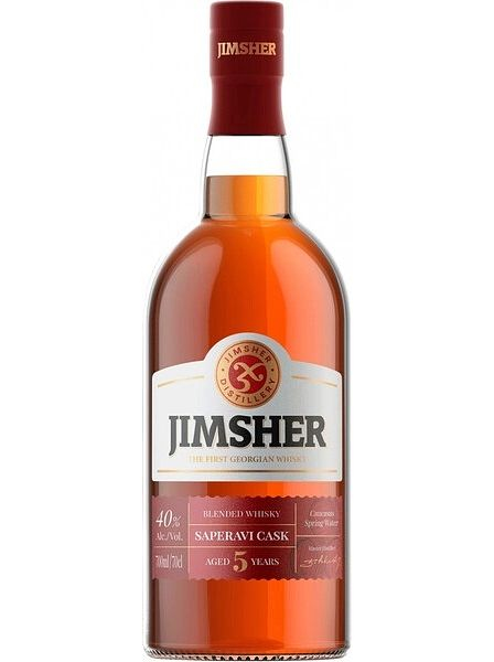 Виски "Джимшер. Саперави Каск 5 лет" купажированный 0,7л