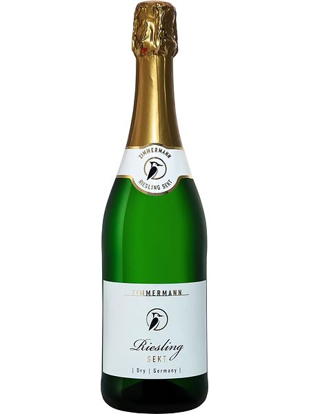 Вино игристое сухое белое "Циммерман. Рислинг Зект" 2022, 0,75л