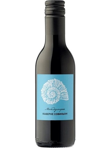 Российское вино сухое красное "Междуморье. Каберне Совиньон" ЗГУ 2024, 0187мл