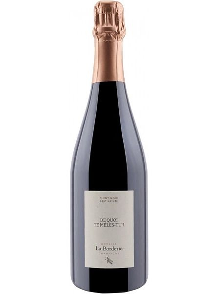 Вино игристое экстра брют белое "Шампань. Домен Ля Бордри. Де Куа Те Мель Тю?" AOC, 2020, 0,75л