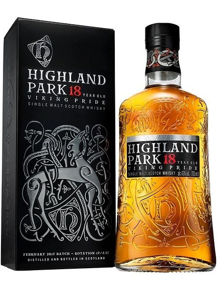 Виски шотландский "Хайлэнд Парк. Викинг Прайд 18 лет" односолодовый 0,7л в п/у