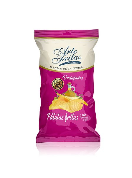 Картофельные чипсы рифленые с оливковым маслом 130гр. Arte Fritas