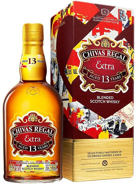 Виски шотландский "Чивас Ригал. Экстра Олоросо. Шерри Каск 13 лет" купажированный 1л в п/у