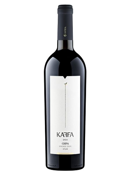 Российское вино сухое красное "Каффа. Сира" ЗГУ 2024, 0,75л