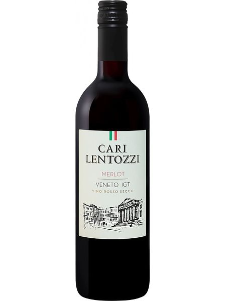 Вино сухое красное "Кари Лентоцци. Мерло" IGT, 2021, 0,75л