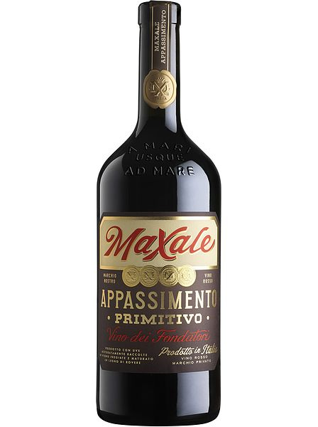 Вино полусухое красное "Максале. Аппасименто. Примитиво" IGP 2023, 0,75л