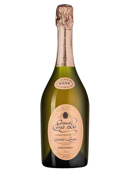 Вино игристое брют розовое "Креман де Лиму. Гранд Кюве 1531" AOC, 2022, 0,75л