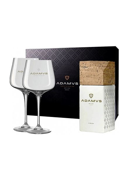 Джин "Адамус. Драй" 0,7л в п/у с бокалами