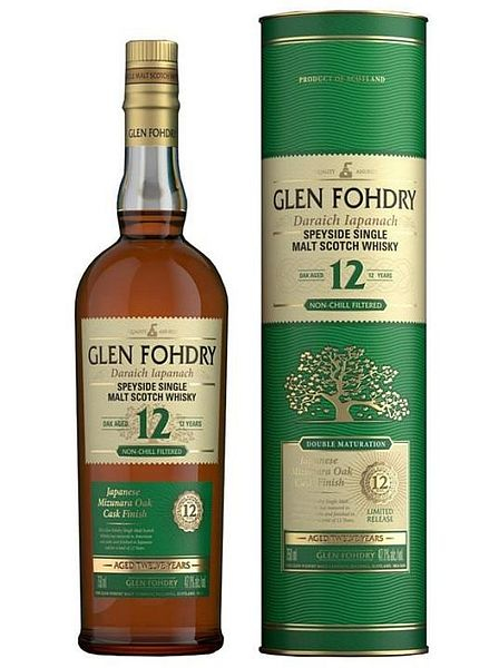 Виски шотландский "Глен Фодри 12-летний. Джапаниз Оук Каск Финиш" односолодовый 0,75л в тубе