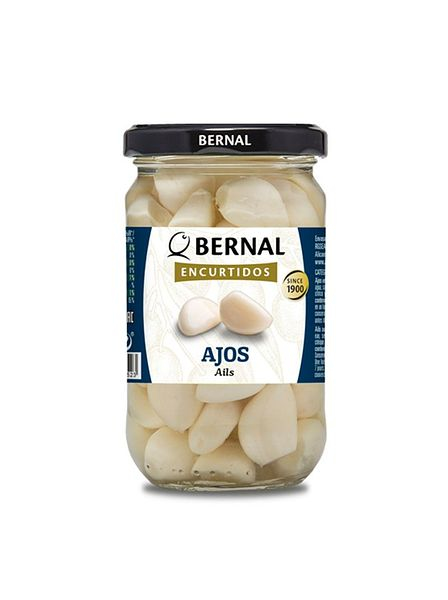 Чеснок маринованный " Bernal.Ails " 300 гр ( 185 гр продукта) ст/б
