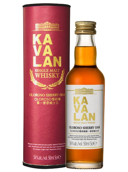Виски тайваньский "Кавалан. Олоросо Шерри Оук" односолодовый 50мл в тубе