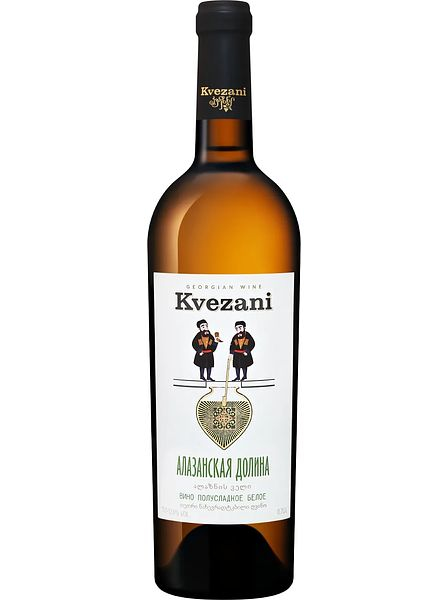 Вино полусладкое белое "Квезани. Алазанская долина" 2023, 0,75л