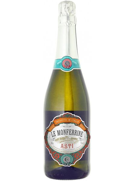 Вино игристое сладкое белое "Асти. Ле Монферрине" DOCG, 2022, 0,75л