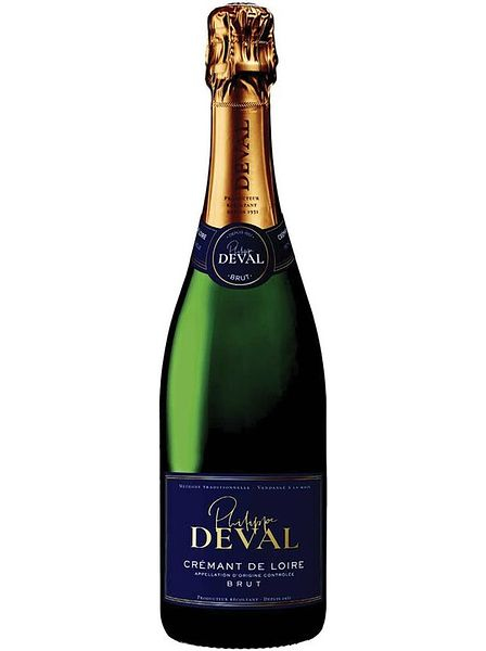 Вино игристое брют белое "Филипп Деваль. Креман де Луар" АОС, 2020, 0,75л