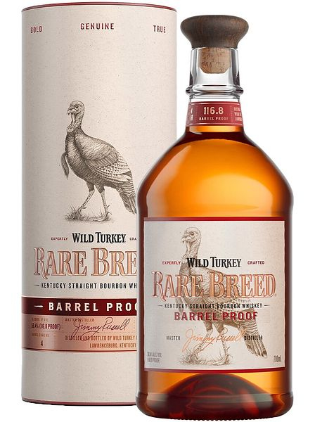 Виски зерновой бурбон "Уайлд Тёки Рейр Брид" 58,4%, 0,7л