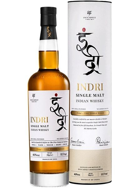 Виски индийский "Индри. Трини Три Вуд" односолодовый 0,7л в тубе