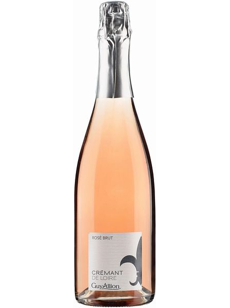 Вино игристое брют розовое "Креман де Луар. Ги Альон. Розе Брют" AOC, 2021, 0,75л