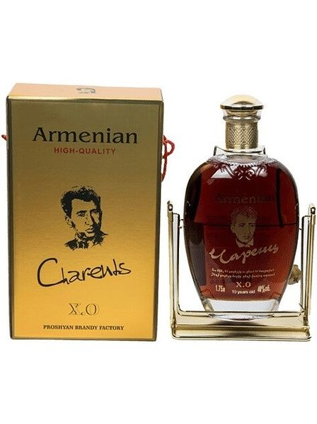 Коньяк армянский "Прошян. Чаренц 10 лет" XO, 1,75л в п/у на качелях