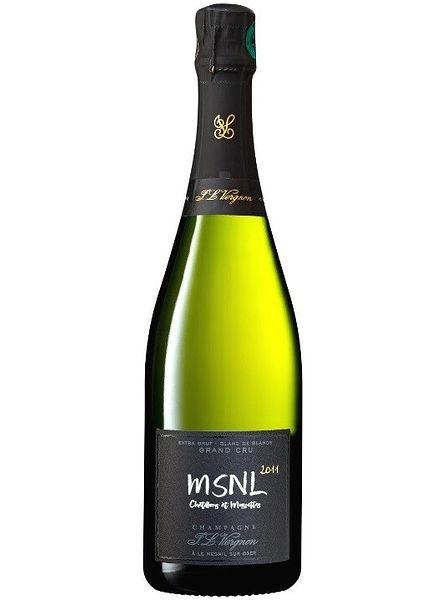 Вино игристое экстра брют белое "Шампань. Ж.Л.Вернон. МСНЛ. Блан де Блан. ГРАН КРЮ" 2011, 0,75л