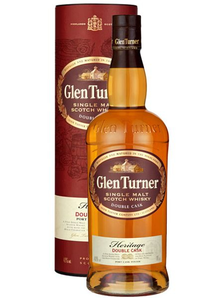 Виски шотландский "Глен Тёрнер. Эритаж Дабл Каск" односолодовый 0,7л в тубе