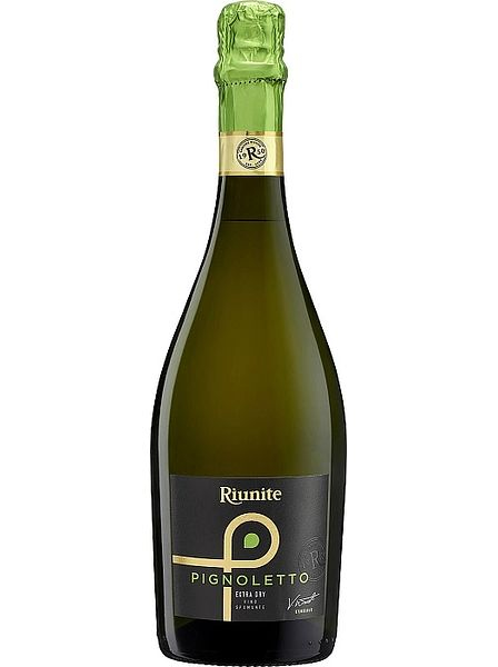 Вино игристое брют белое "Риуните. Пинолетто" DOC, 2021, 0,75л