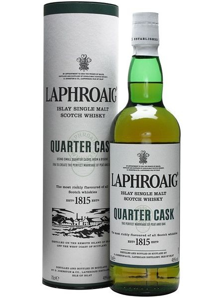Виски шотландский "Лафройг. Квотер Каск" односолодовый 0,7л в тубе