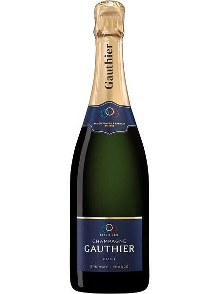 Вино игристое брют белое "Шампань. Готье. Брют" AOC, 2018, 0,375л