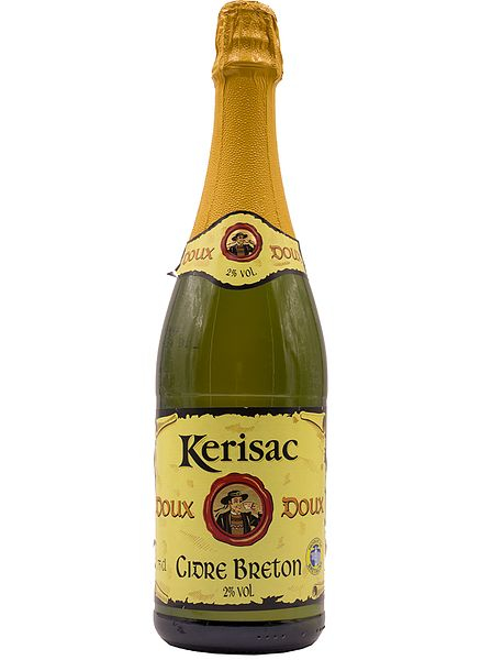 Сидр игристый "КЕРИСАК Буше Кюве Спешаль Сладкий" 2,5%, 0,75л