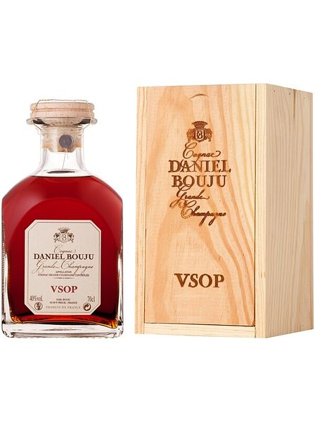 Коньяк "Даниель Бужу" VSOP, марочный старый «КС», 10 лет, 0,7л декантер