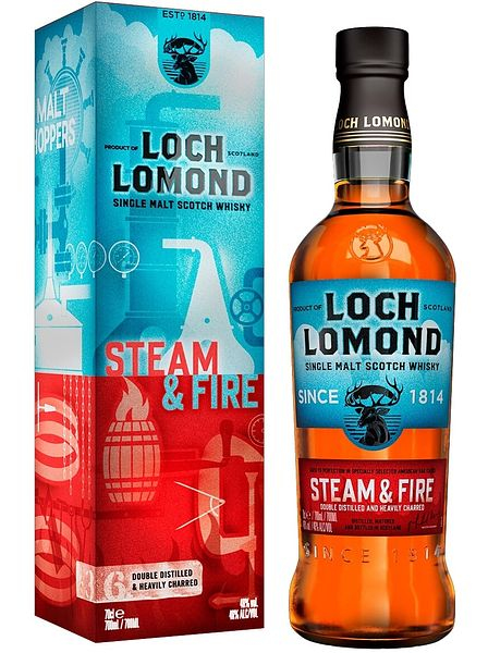 Виски шотландский "Лох Ломонд. Стим энд Файр. Сингл Молт" односолодовый 0,7л в п/у