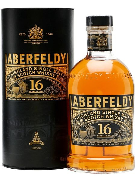 Виски шотландский "Аберфелди 16 лет" солодовый 0,7л в тубе