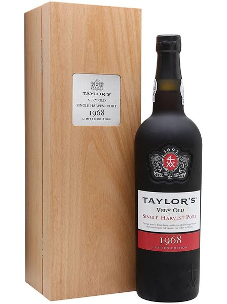 Портвейн "ТЭЙЛОР'С ВЕРИ ОЛД СИНГЛ ХАРВЕСТ" DO, выдержанное, 1968, 0,75л, п/у