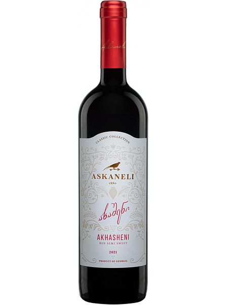 Вино полусладкое красное "Ахашени. Асканели" 2023, 0,75л