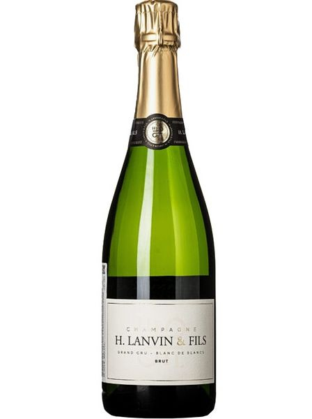 Вино игристое брют белое "Шампань А.Ланван э Фис. Гран Крю. Блан де Блан" 2015, 0,75л