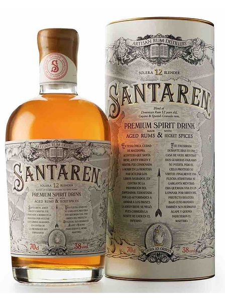 Ром "Сантарен.Солера 12 Блендер" 0,7л в тубе