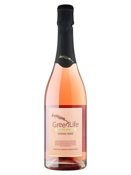 Вино игристое экстра брют розовое "ГринЛайф. Шираз Розе. Бабблс" WO, 2024, 0,75л