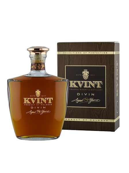 Молдавский коньяк (дивин) "Квинт 8 лет" КВВК, 0,5л в п/у