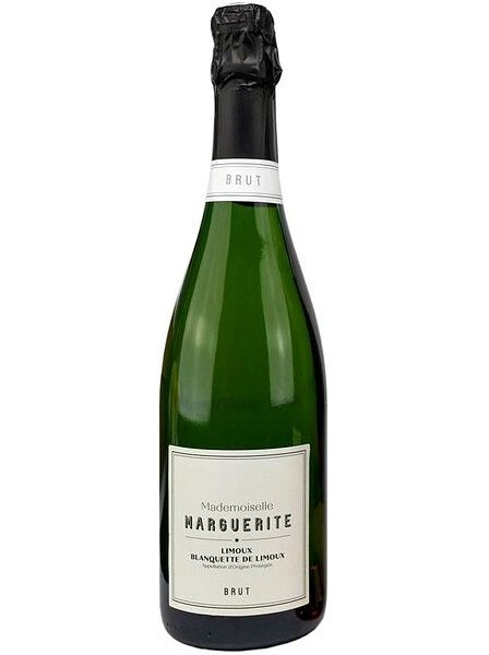 Вино игристое брют белое "Мадемуазель Маргерит. Брют. Бланкет де Лиму" AOP, 2022, 0,75л