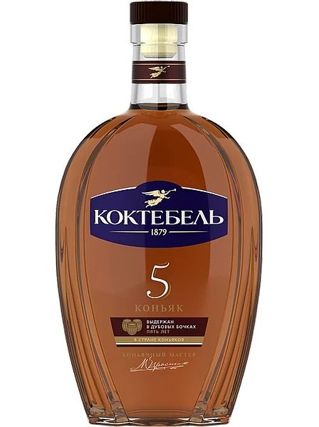 Российский коньяк "Коктебель 5 лет" 0,5л