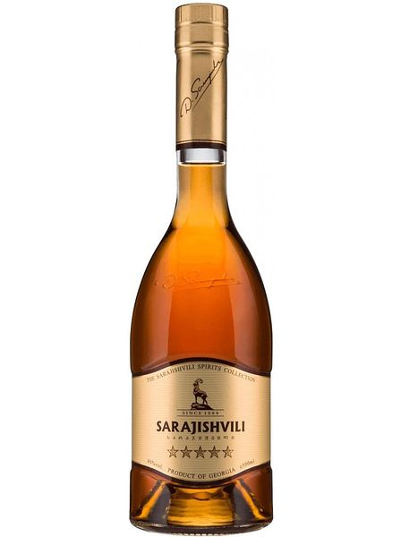 Грузинский коньяк "Сараджишвили 5 звезд" 0,5л