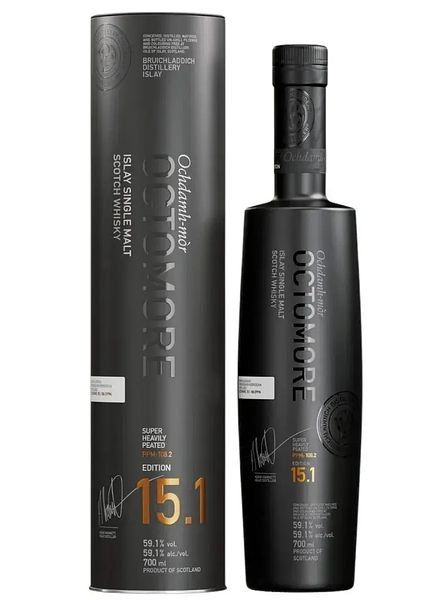 Виски шотландский "Октомор. Эдишен 15.1" односолодовый 0,7л в тубе