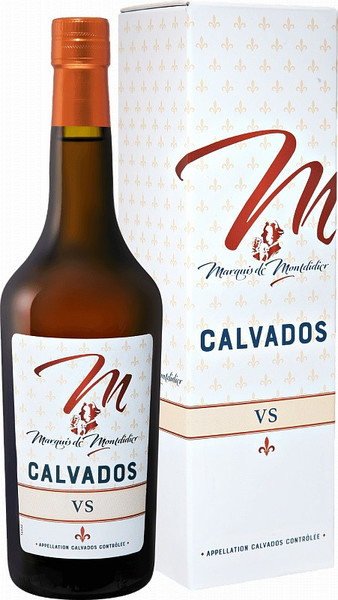 Кальвадос "Маркиз де Мондидье VS", 0,7 л., 2 года