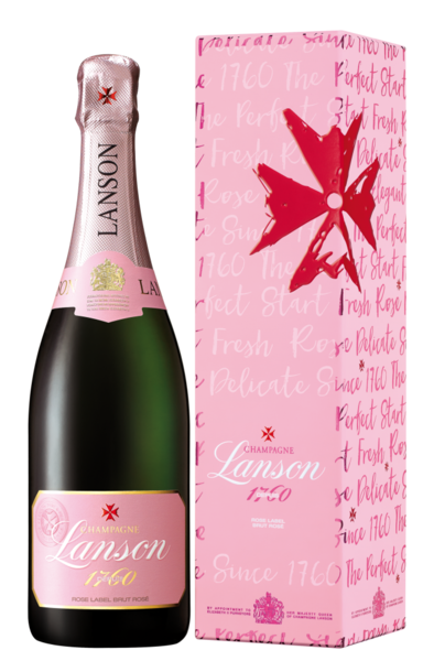 Шампанское «Шампань Лансон Розе Лейбл Брют Розе» брют розовое