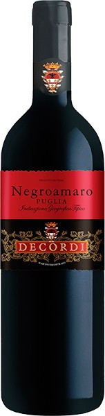 Вино  “Декорди” Негроамаро сухое красное